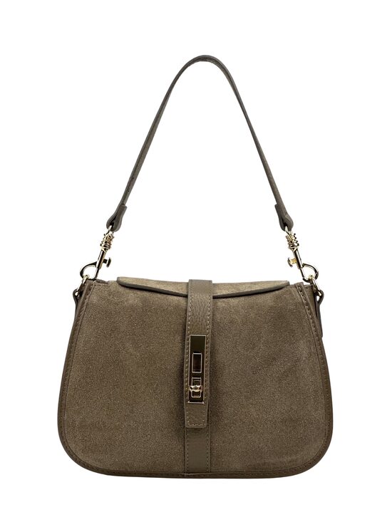 Zamšādas soma, Taupe, ražots Itālijā